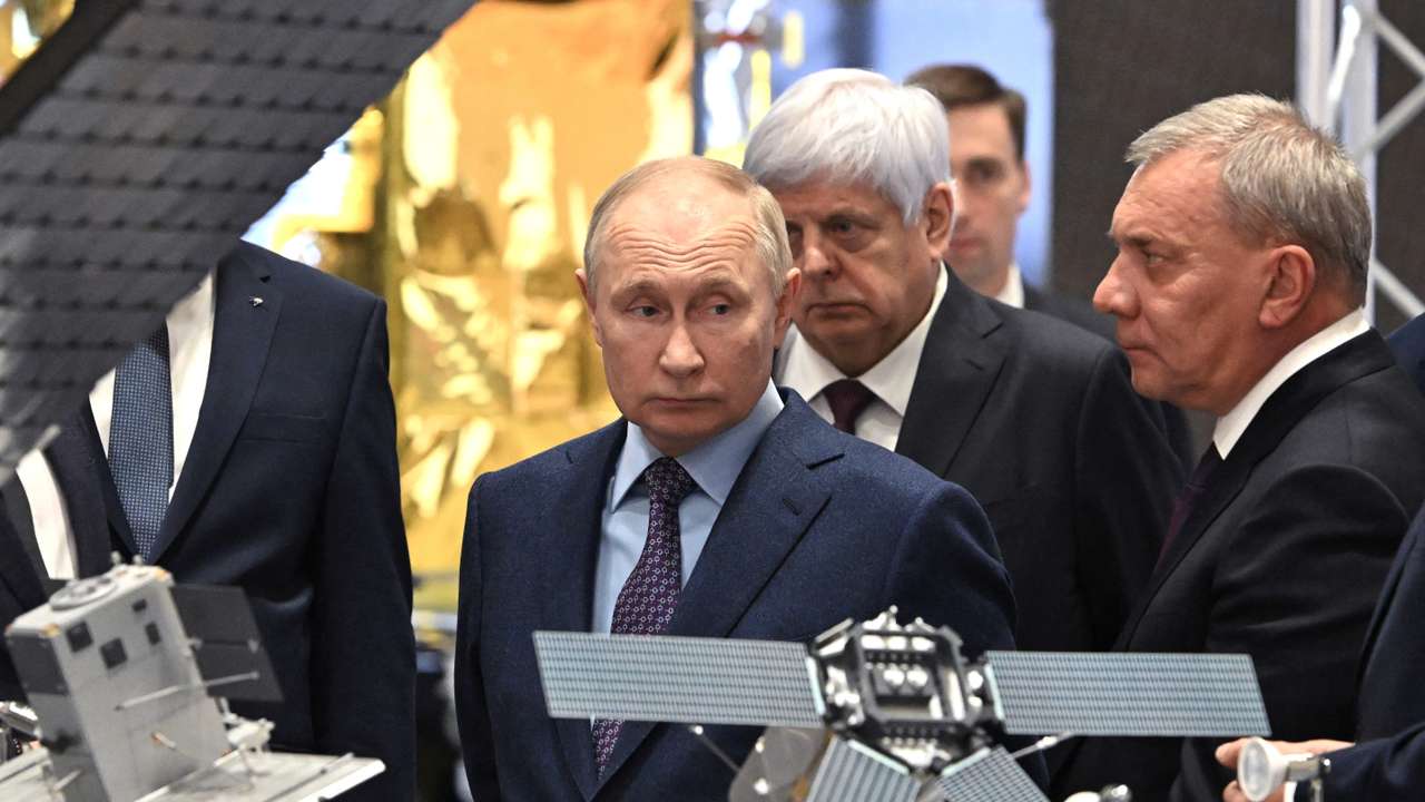 Russia's President Putin visits rocket and space centre outside Moscow
