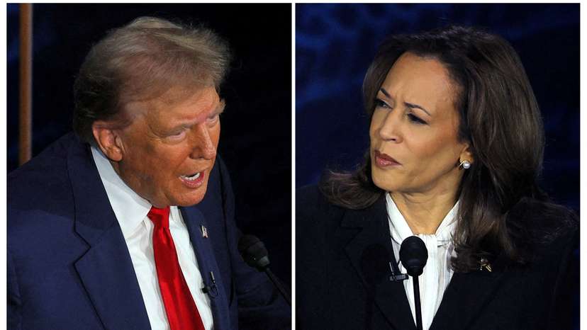 FILE PHOTO: Harris-Trump presidential debate hosted by ABC in Philadelphia, Pennsylvania