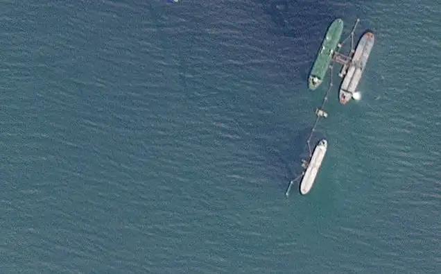 Satellite image shows VLCC ship Skipper, believed to have been seized off the coast of Venzeuela