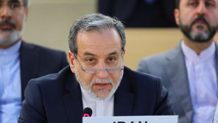 Iran's Foreign Minister Araghchi addresses a special session of the Human Rights Council at the United Nations in Geneva