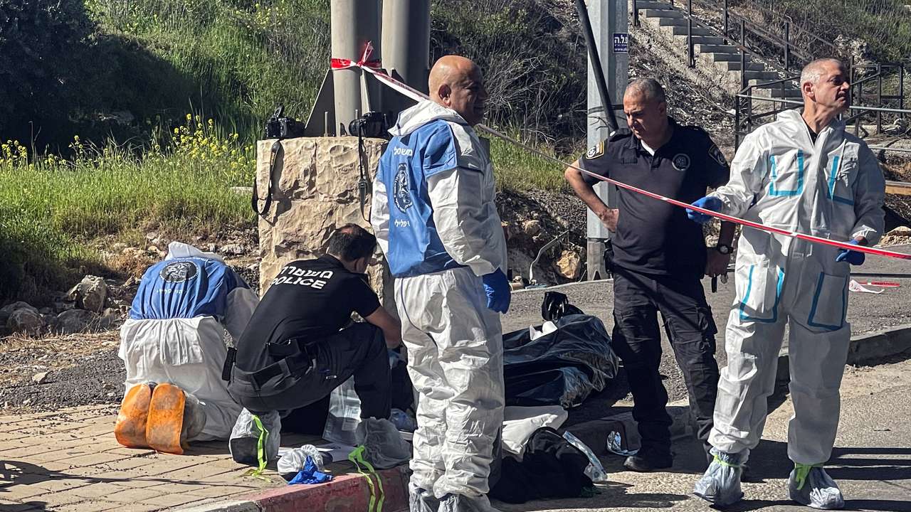 A suspected attack at a checkpoint outside of Jerusalem, in the Israeli-occupied West Bank