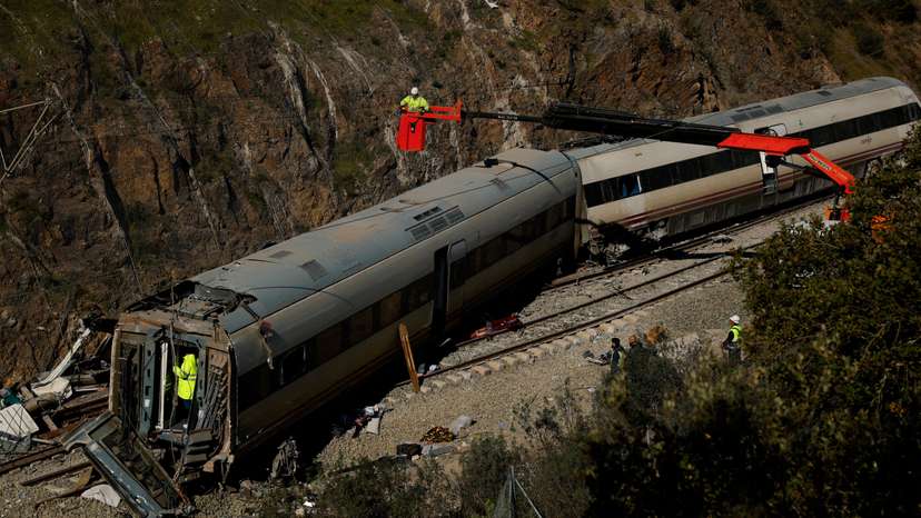 Two high-speed trains derail in Spain