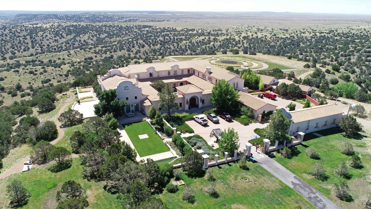 FILE PHOTO: Zorro Ranch is seen in an aerial view near Stanley, New Mexico