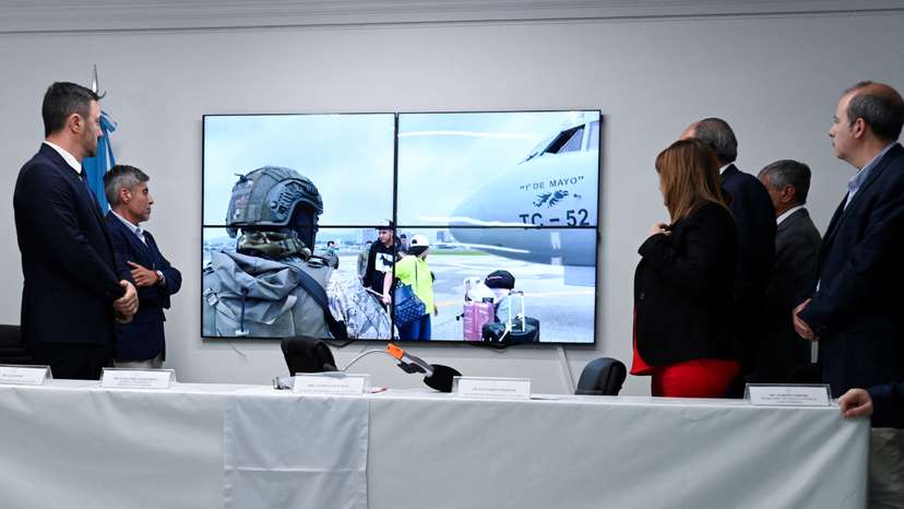 Argentina's Minister of Security Bullrich holds a press conference, in Buenos Aires