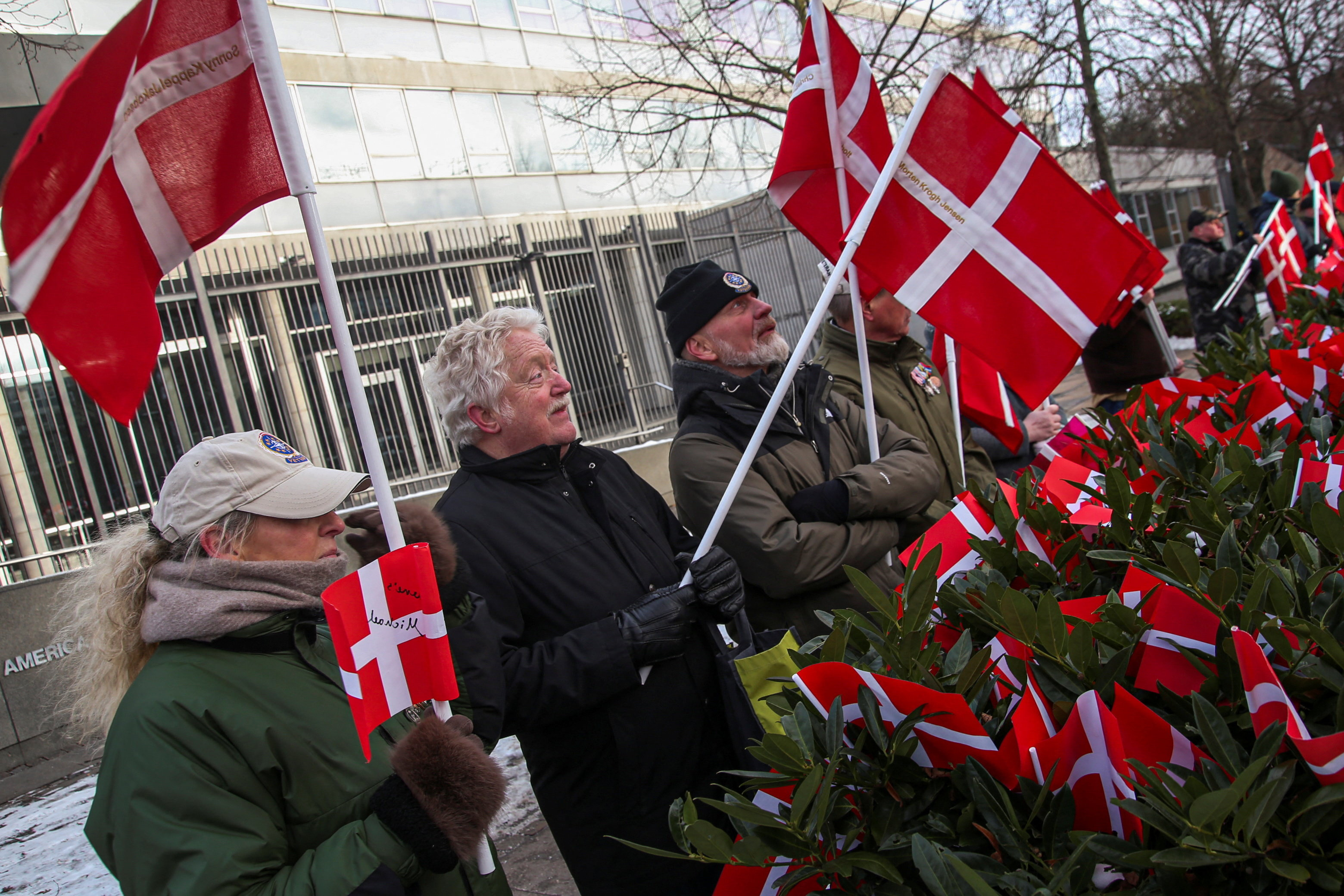 Danish veterans protest in Copenhagen following Trump's statements about NATO soldiers in Afghanistan