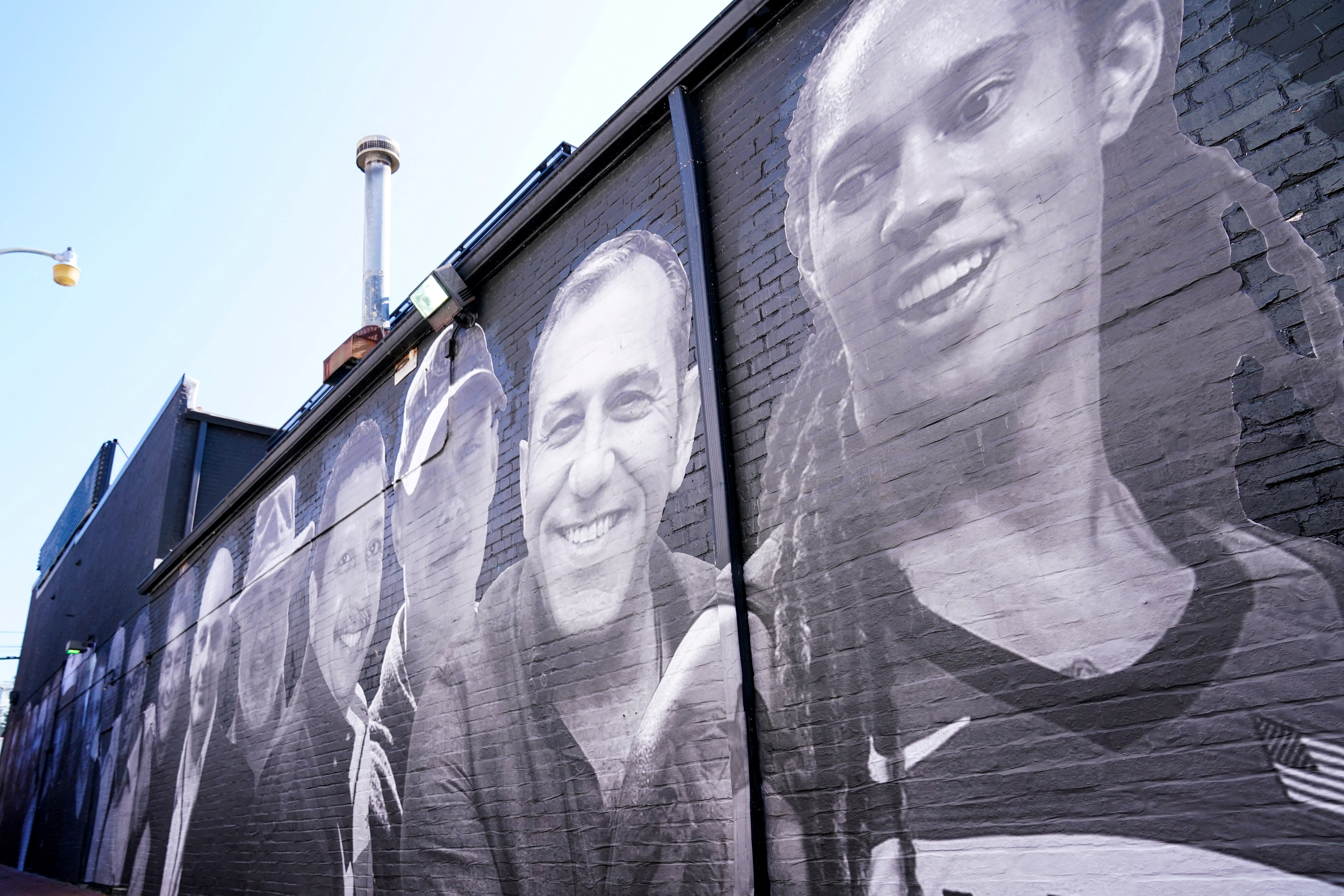 FILE PHOTO: Brittney Griner and other hostages mural in Washington