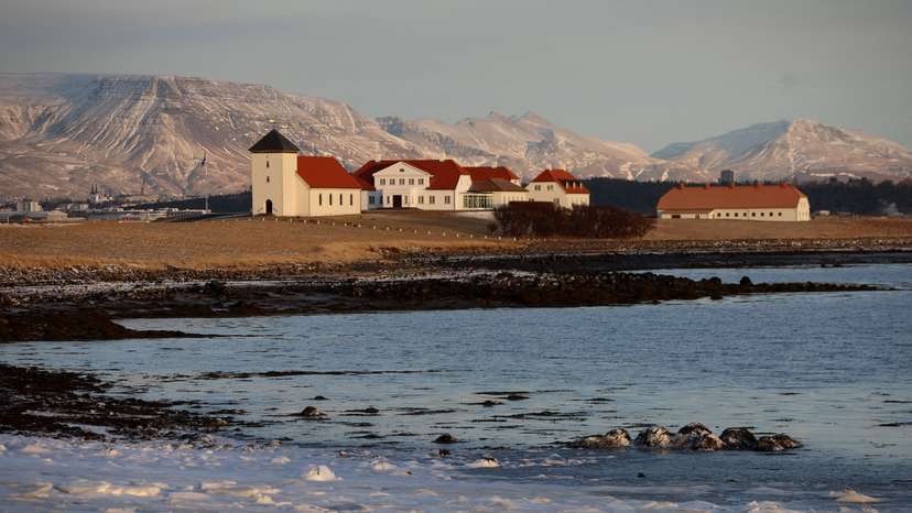 FILE PHOTO: A general view of Bessastadir, the residency of the President of Iceland near Reykjavik, Iceland