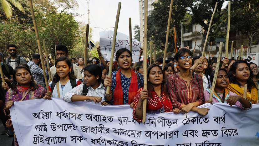 Protest in Dhaka demanding justice for 8-year-old rape victim