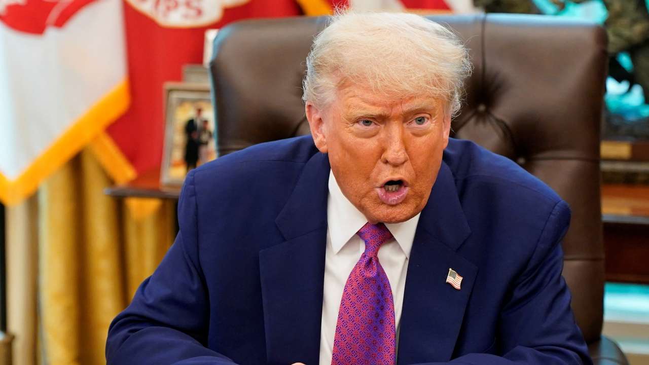 U.S. President Trump at the White House in Washington