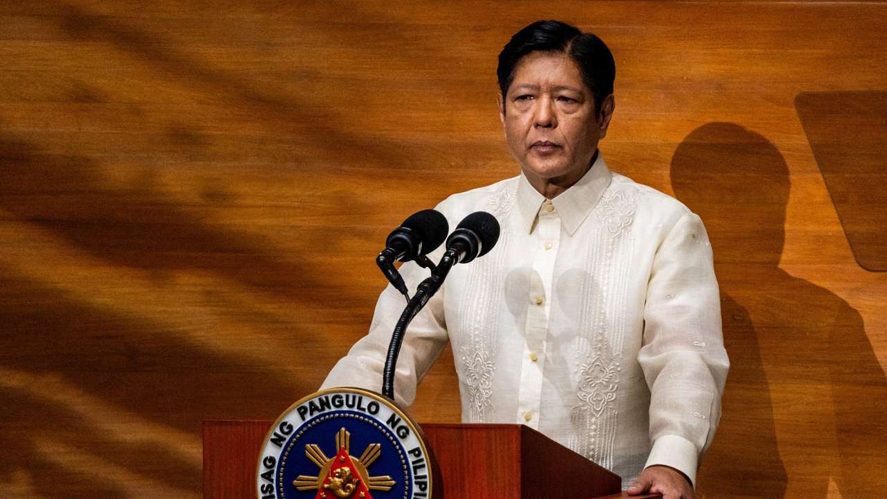 FILE PHOTO: Philippine President Marcos delivers his third SONA, in Quezon City