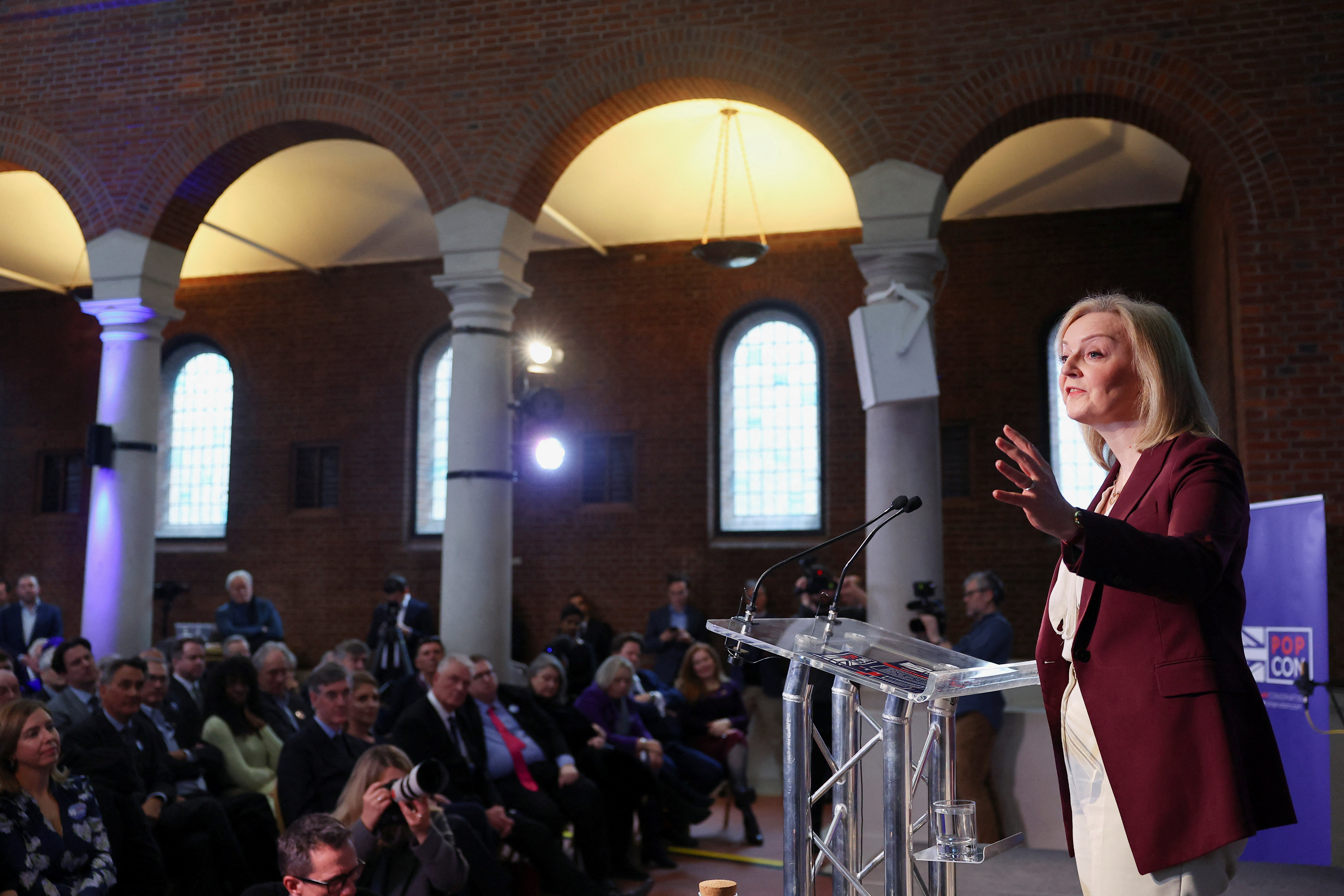Former British Conservative Party ministers launch the 'Popular Conservatism' movement, in London