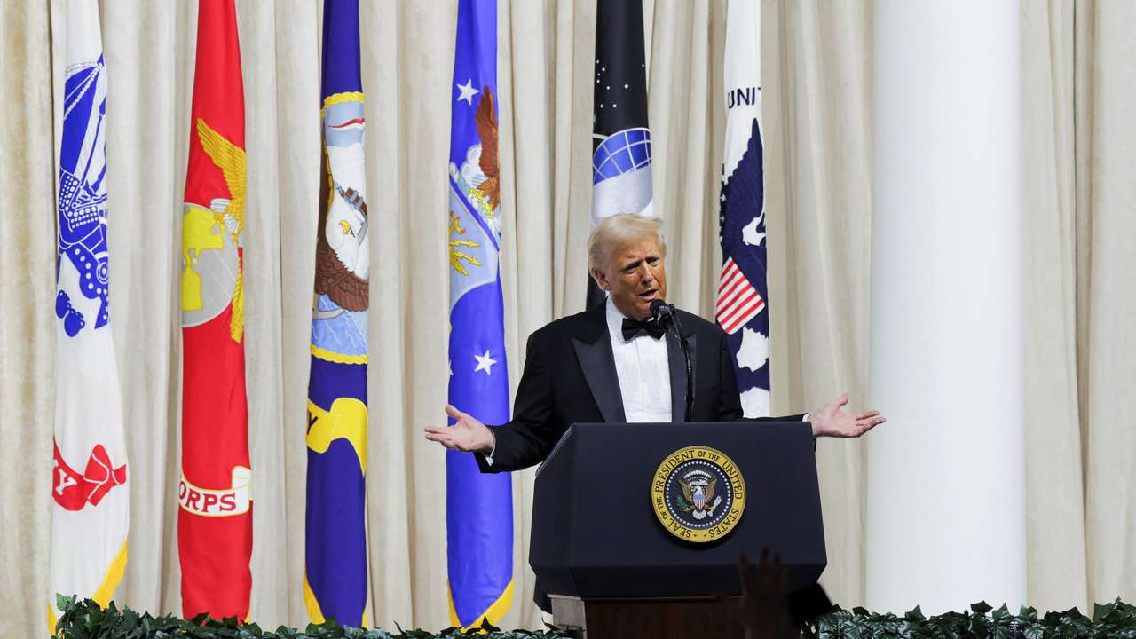 Commander in Chief Ball in honor of Donald Trump's inauguration in Washington