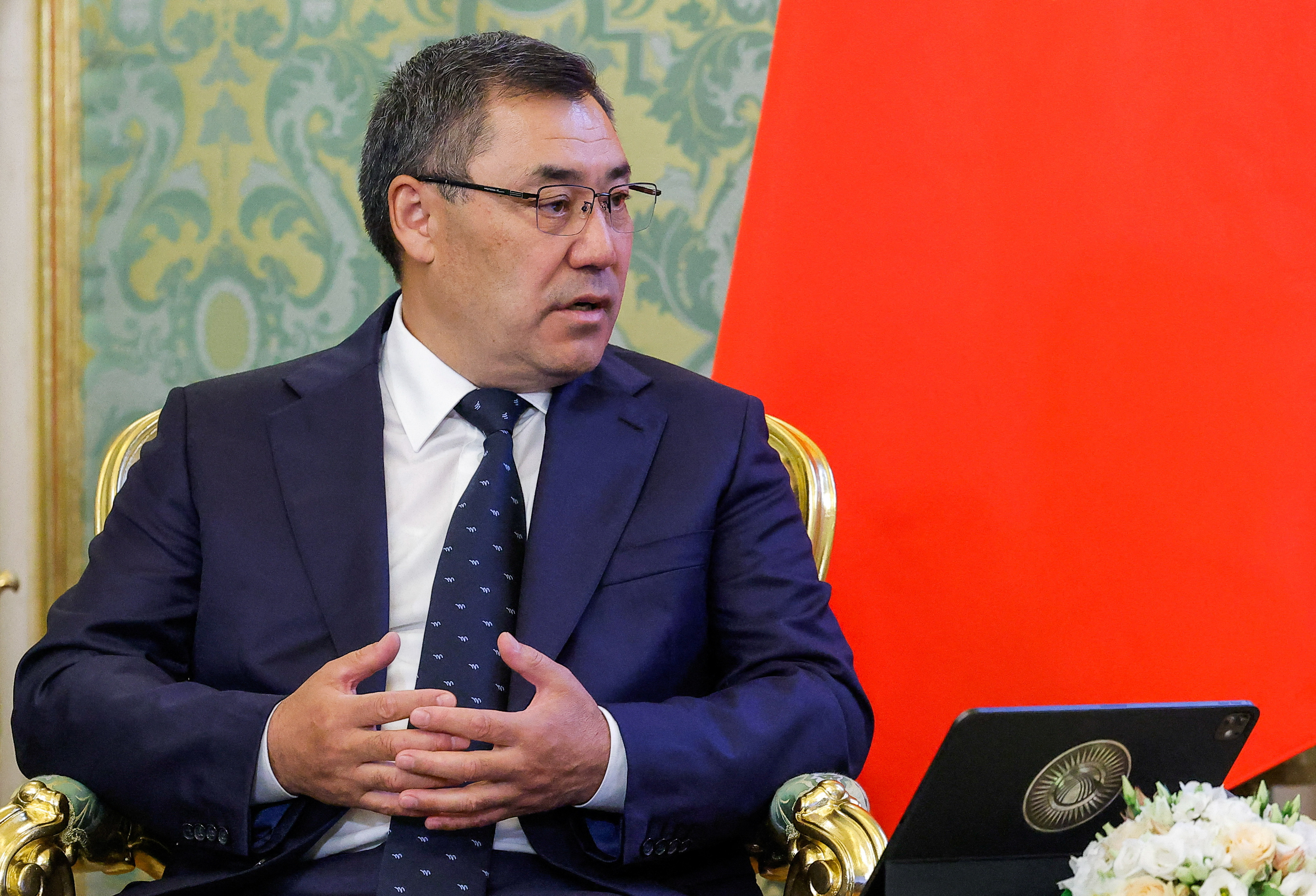 Russian President Putin and Kyrgyz President Japarov meet in Moscow