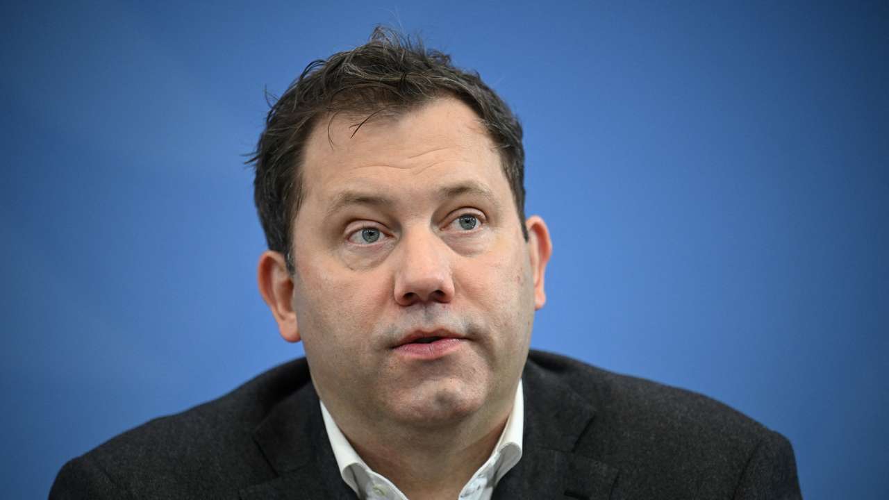 Germany's Merz and coalition leaders attend a press conference following talks, in Berlin