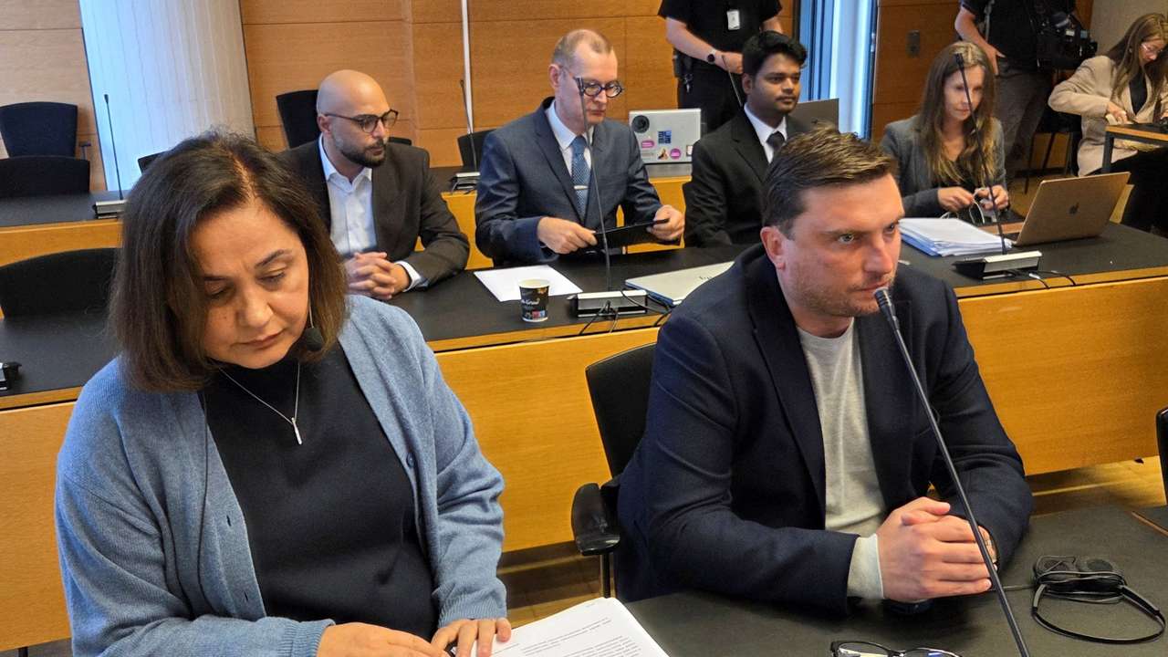 Eagle S' Georgian captain Davit Vadatchkoria attends trial on sabotage in Baltic Sea cable breaches in 2024, in Helsinki