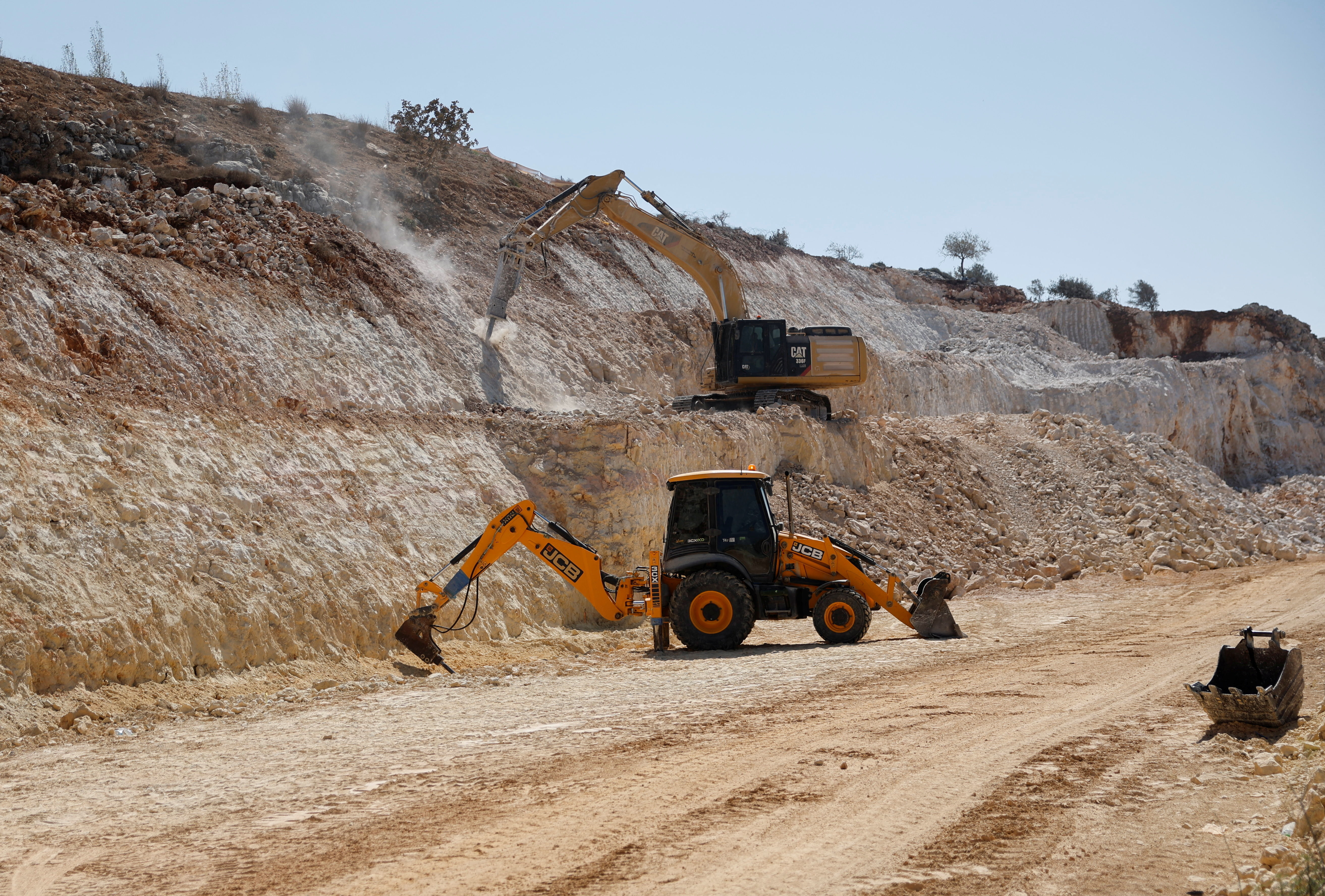 Expansion of Israeli bypass roads connecting Israeli settlers in the Israeli-occupied West Bank with Jerusalem