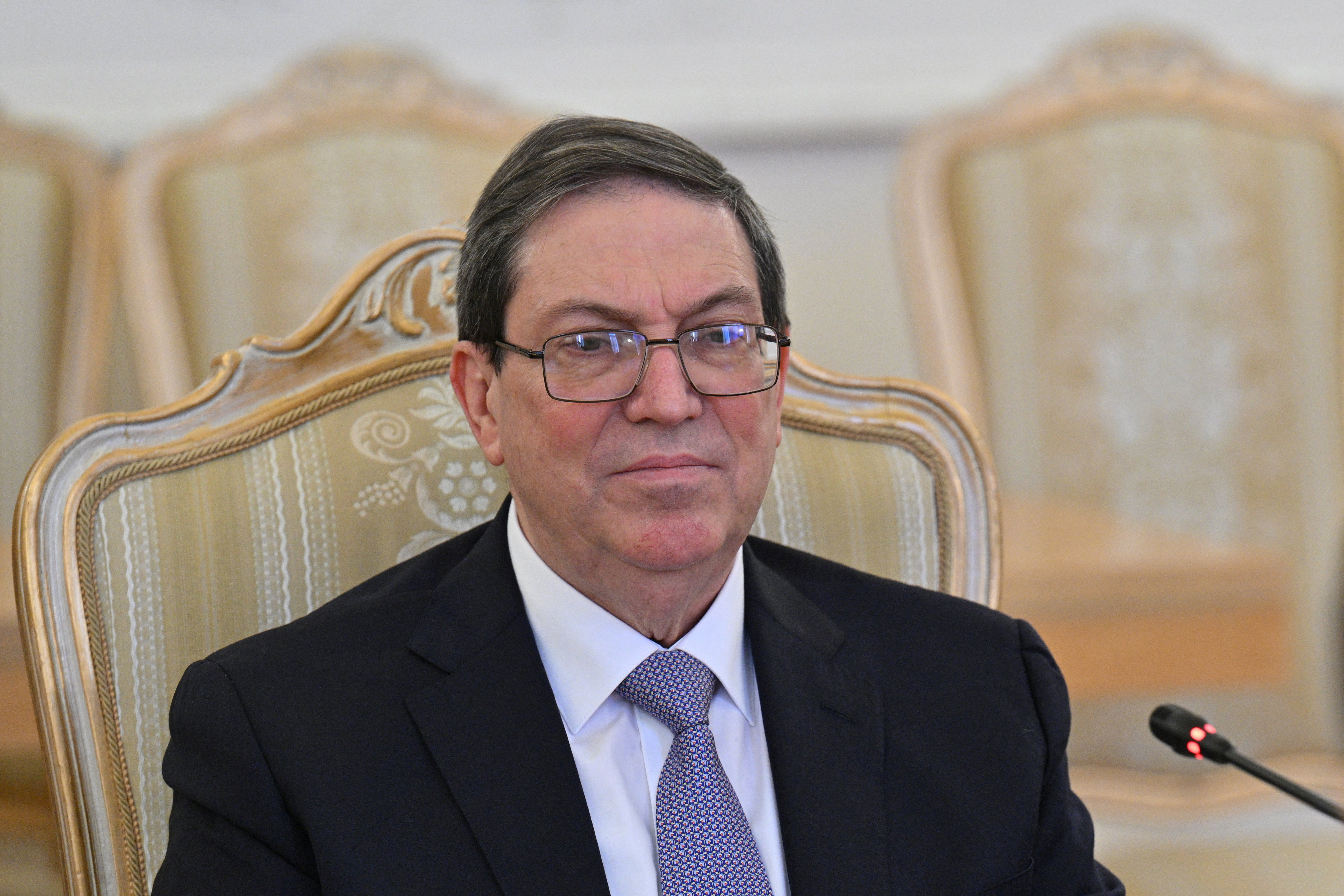 Russia's Foreign Minister Sergei Lavrov meets with Cuba's Foreign Minister Bruno Rodriguez in Moscow