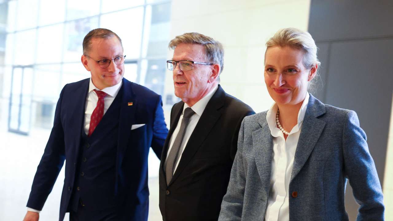 Inaugural session of the German lower house of Parliament, the Bundestag, in Berlin