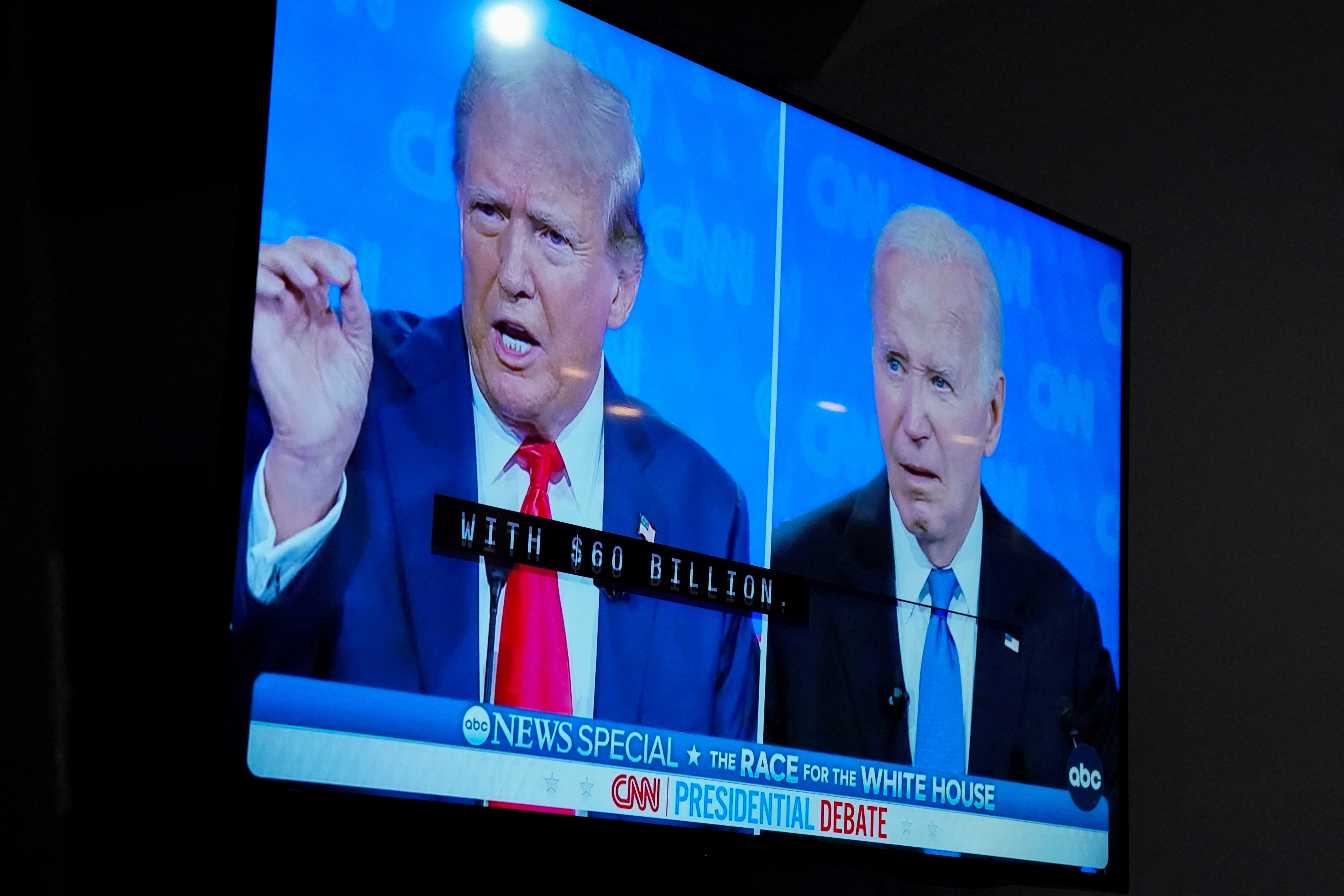 Watch party for the first 2024 presidential debate, in Wilmington