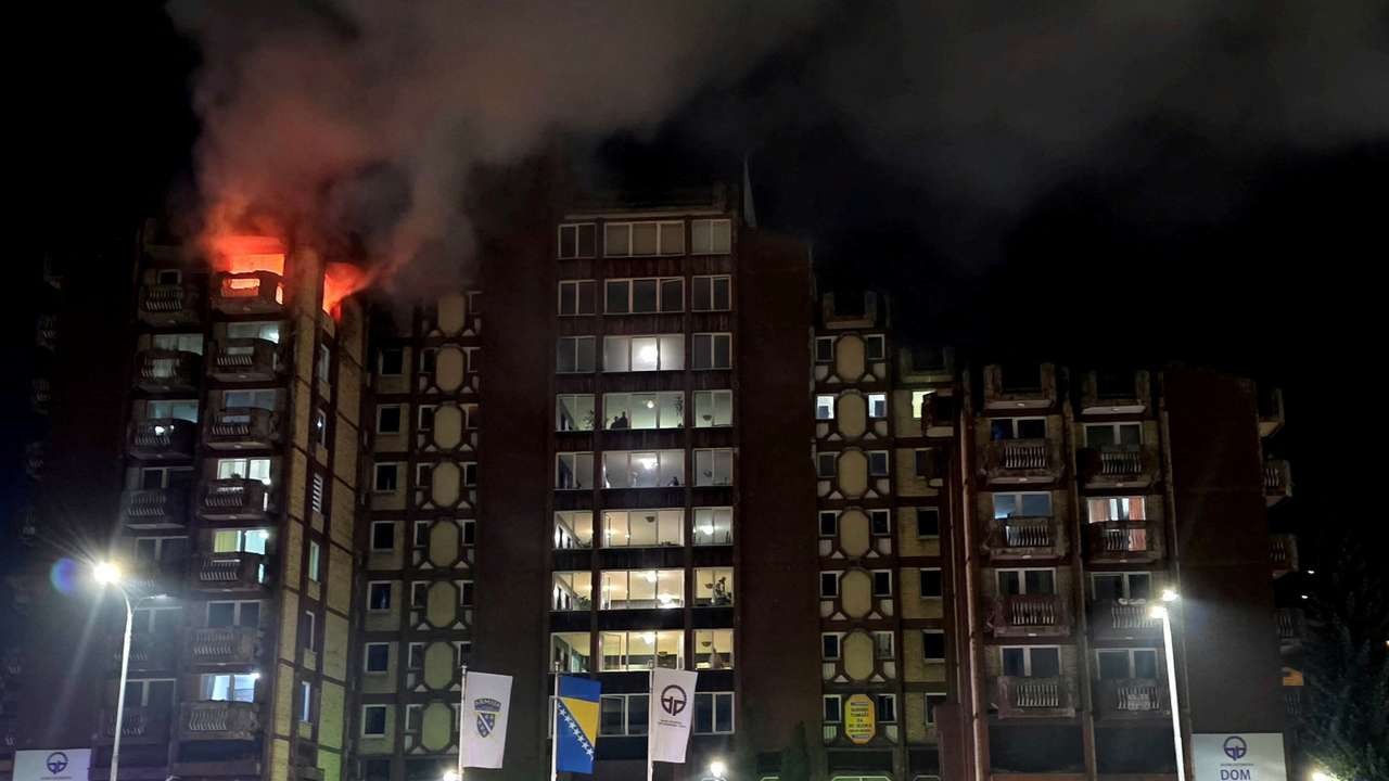 Fire at an elderly people's home in Tuzla
