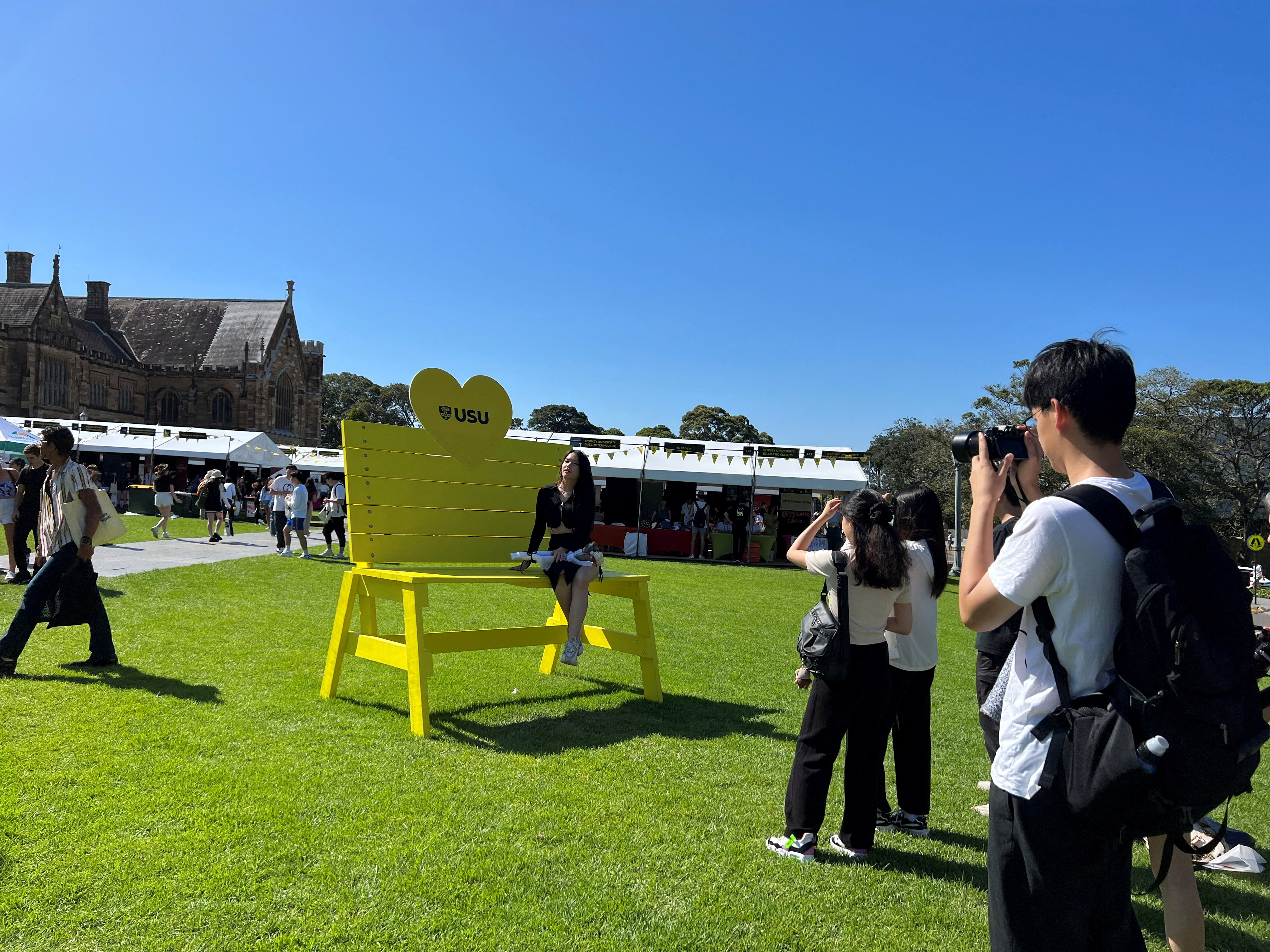 FILE PHOTO: Orientation week at The University of Sydney in Camperdown