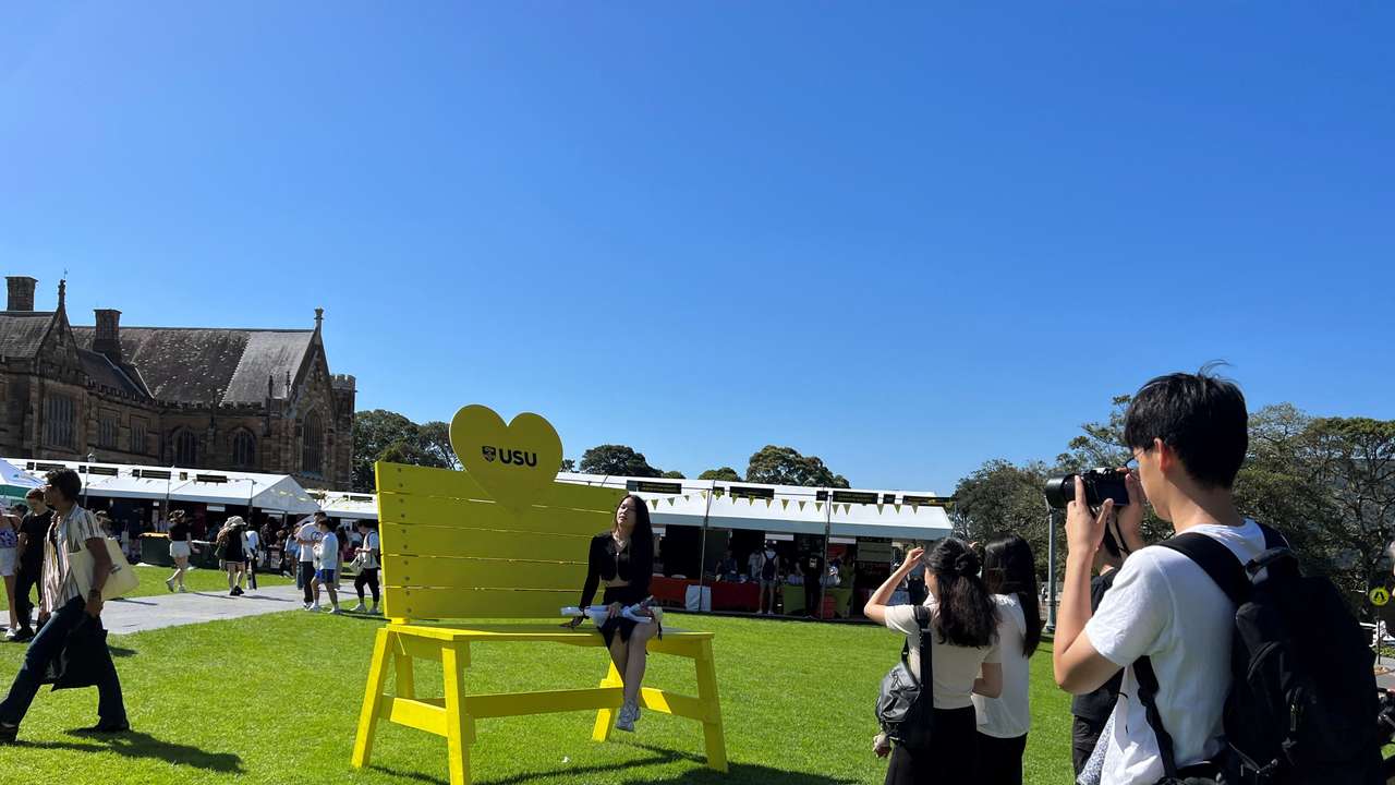 FILE PHOTO: Orientation week at The University of Sydney in Camperdown
