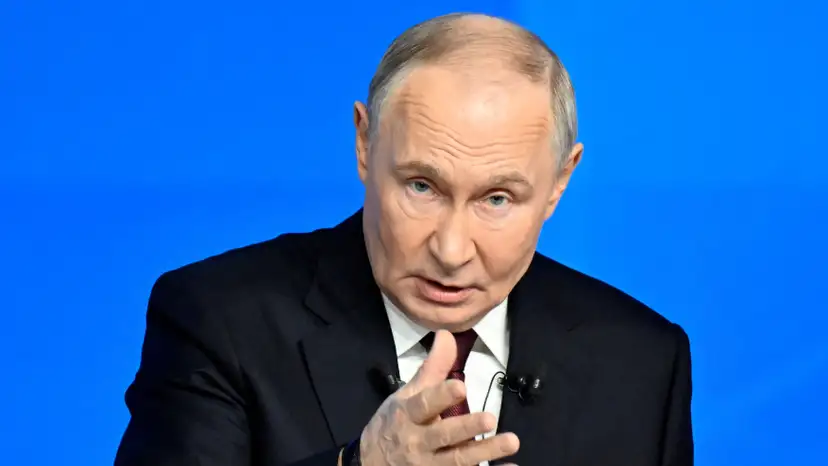 Russian President Putin holds the annual press conference in Moscow
