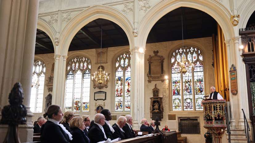 Service for the new parliament at St Margaret's Church, in London
