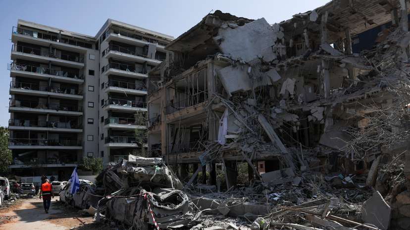 Aftermath of missile attack from Iran on Israel, in Ramat Gan