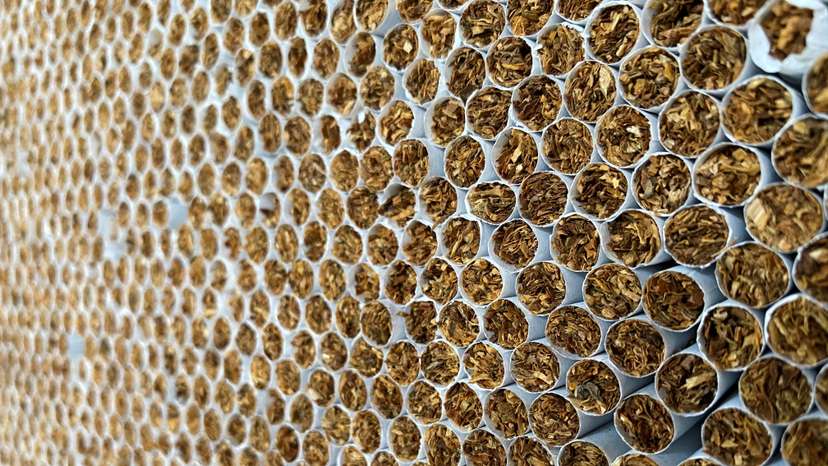 FILE PHOTO: Illegal produced cigarettes are seen during a news conference of German customs (Zoll) in Cologne
