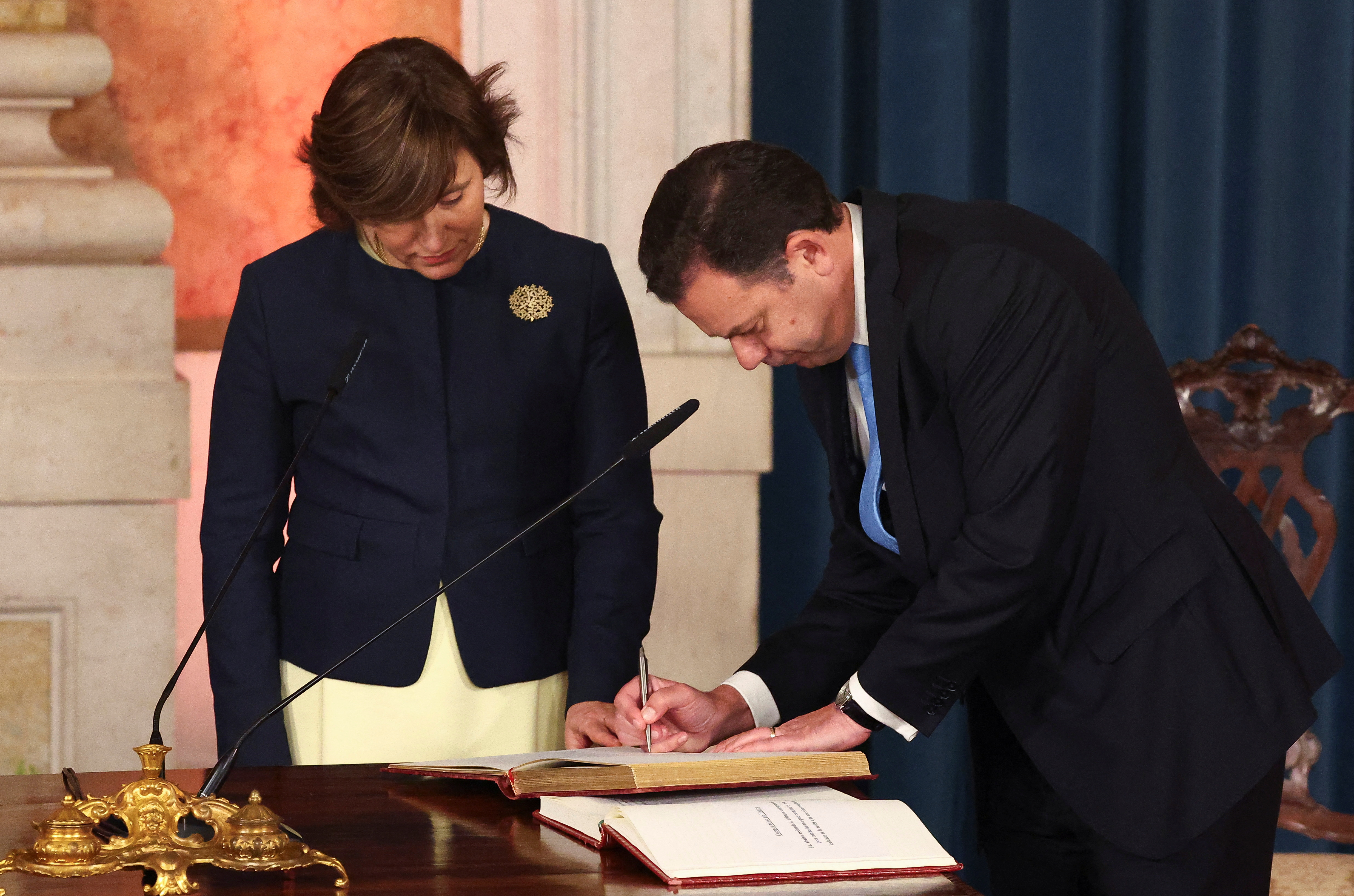 Portugal's new government swearing-in ceremony, in Lisbon