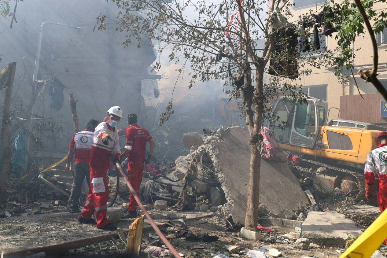 Aftermath of Israeli strikes in Tehran