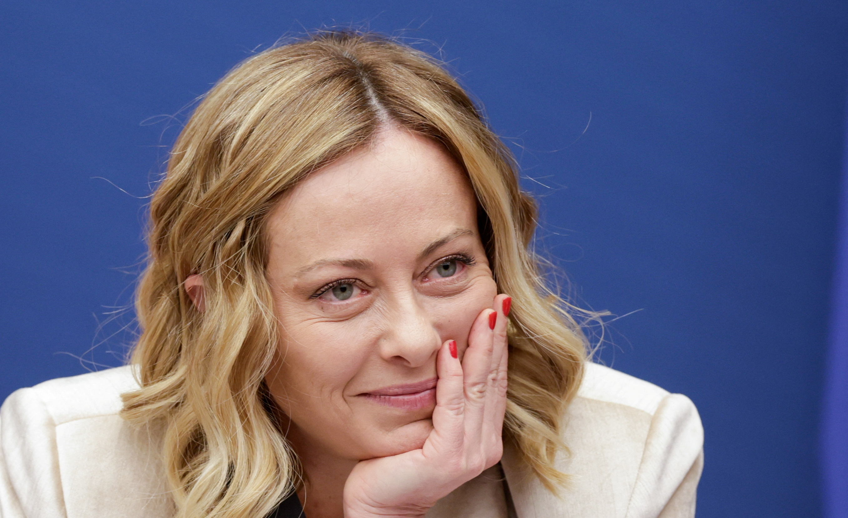 Italy's PM Giorgia Meloni attends an end-of-year press conference in Rome