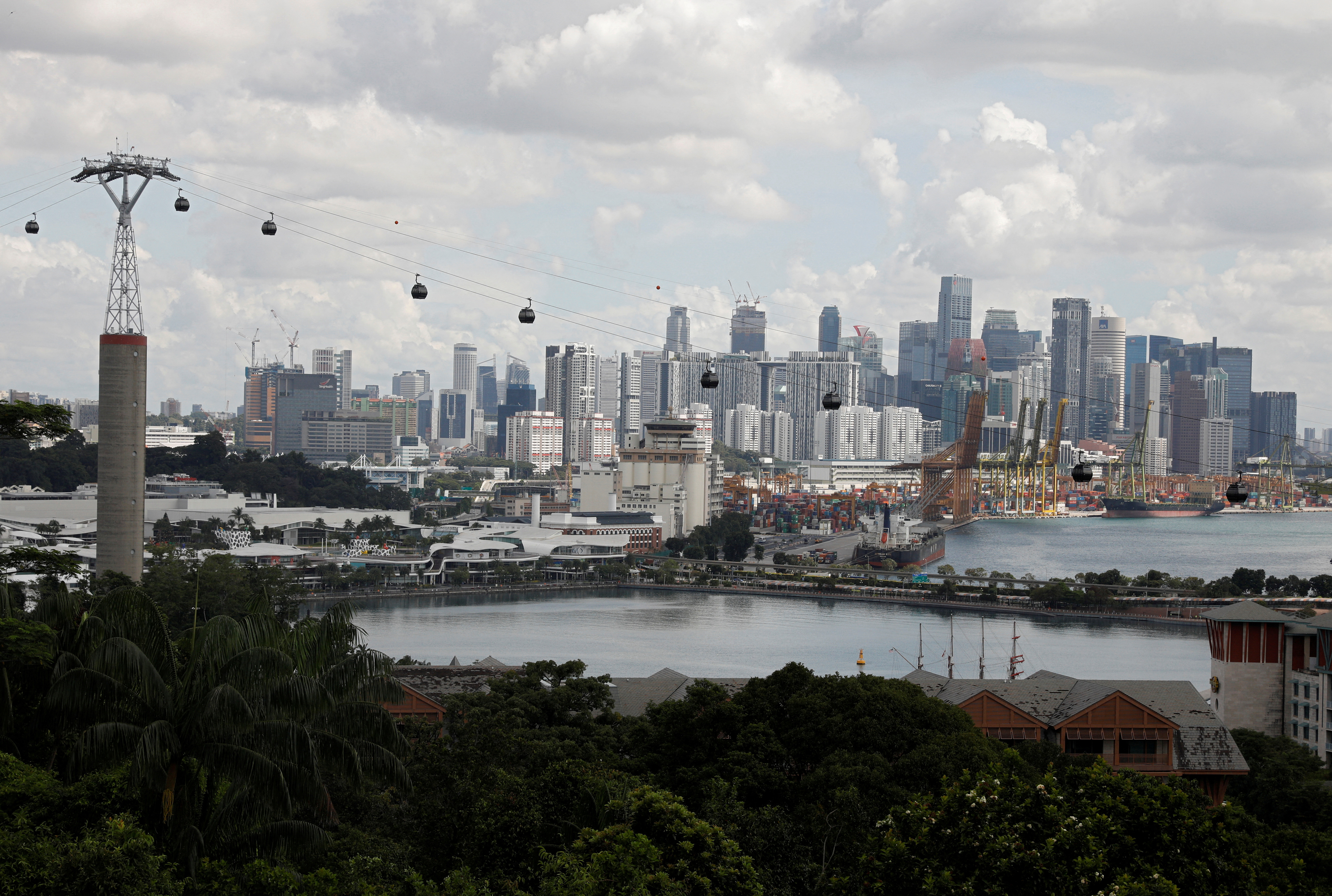 FILE PHOTO: A view of Singapore's skyline