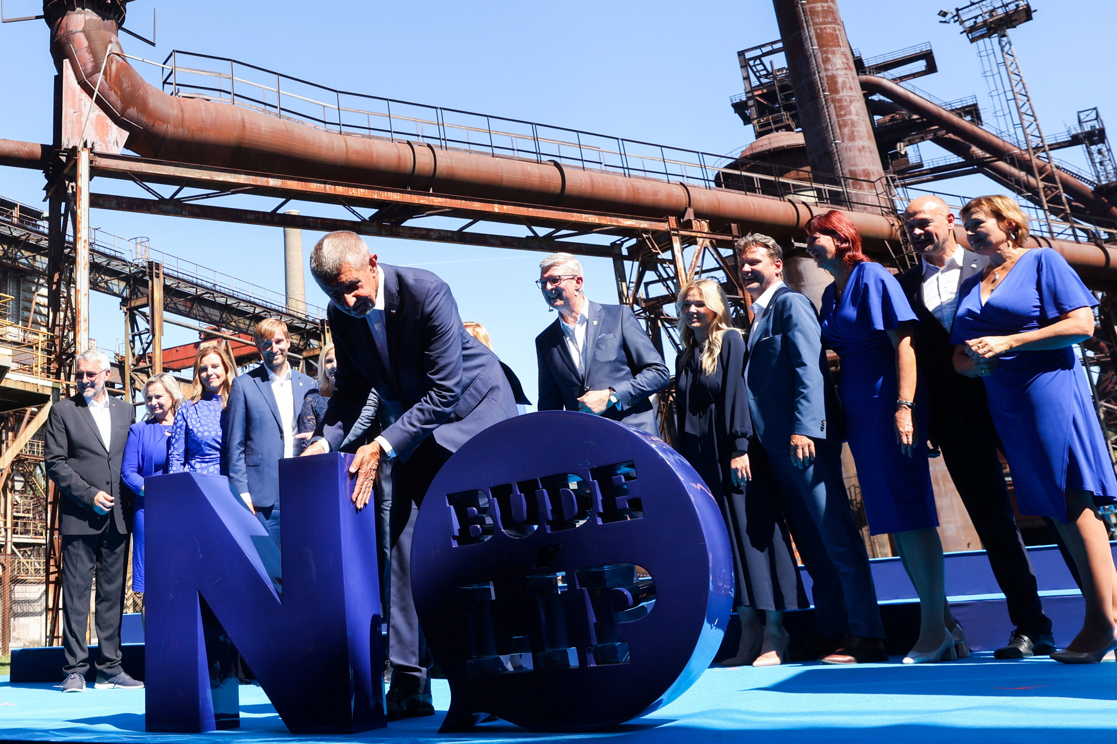 Andrej Babis during an alection campaign