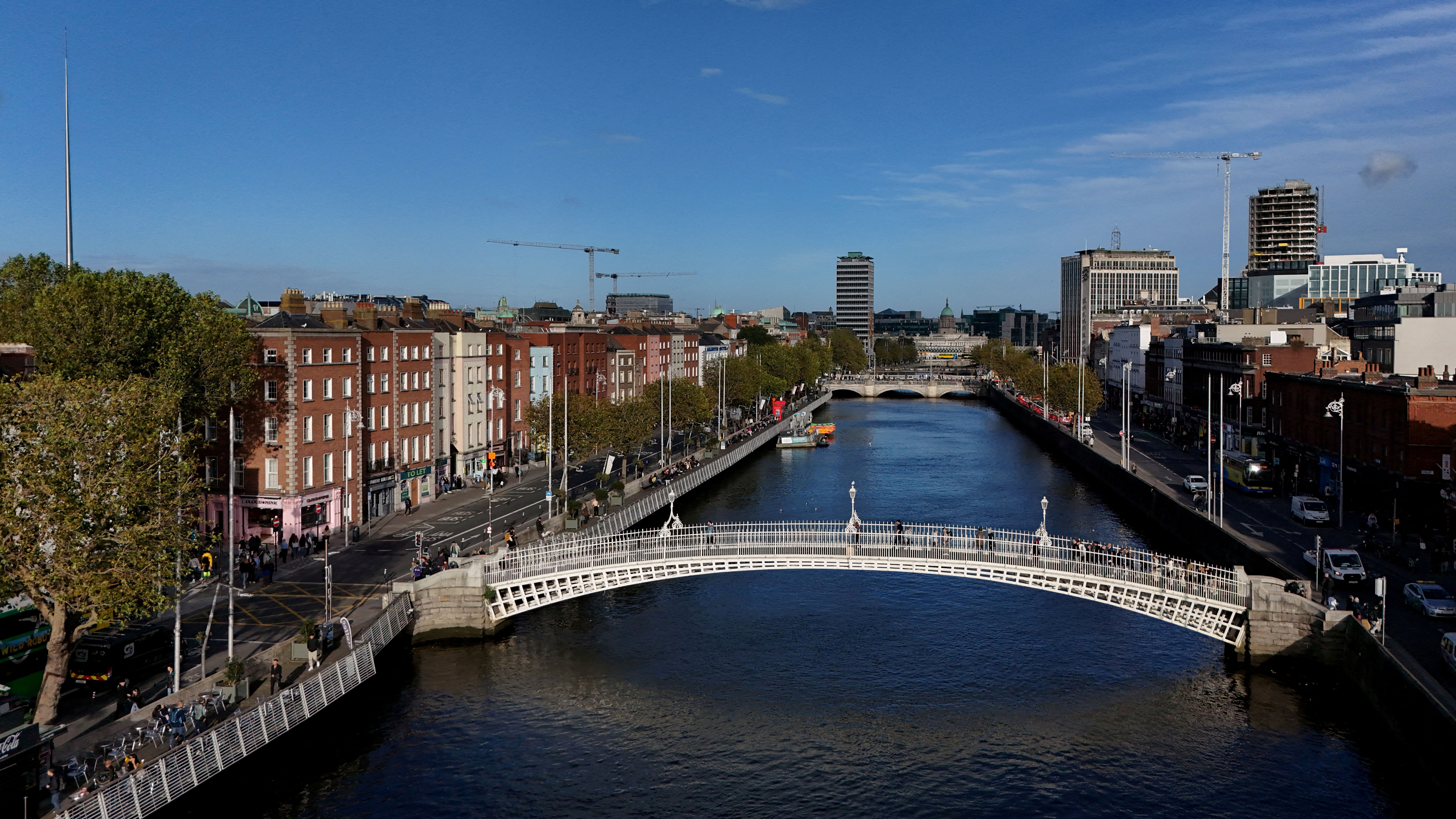 FILE PHOTO: A drone view of Dublin
