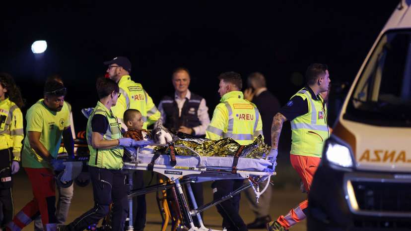 Palestinian boy who survived Israeli strike that killed his nine siblings, arrives in Italy for treatment