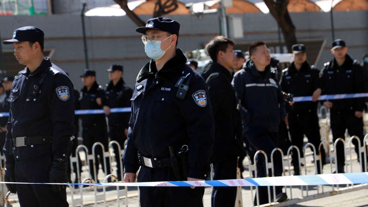 Family members of victims onboard MH370 demand the search for the missing plane be resumed, 10 years since the aircraft's disappearance, in Beijing