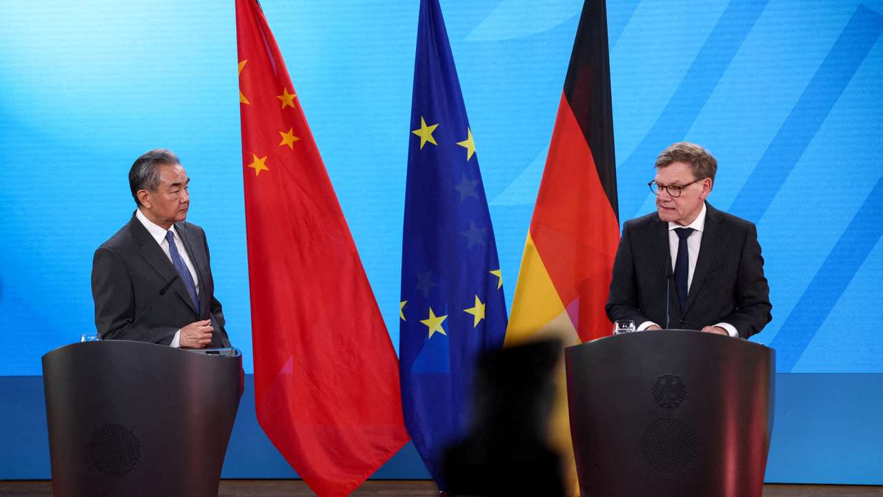 FILE PHOTO: Chinese Foreign Minister Wang Yi visits Berlin