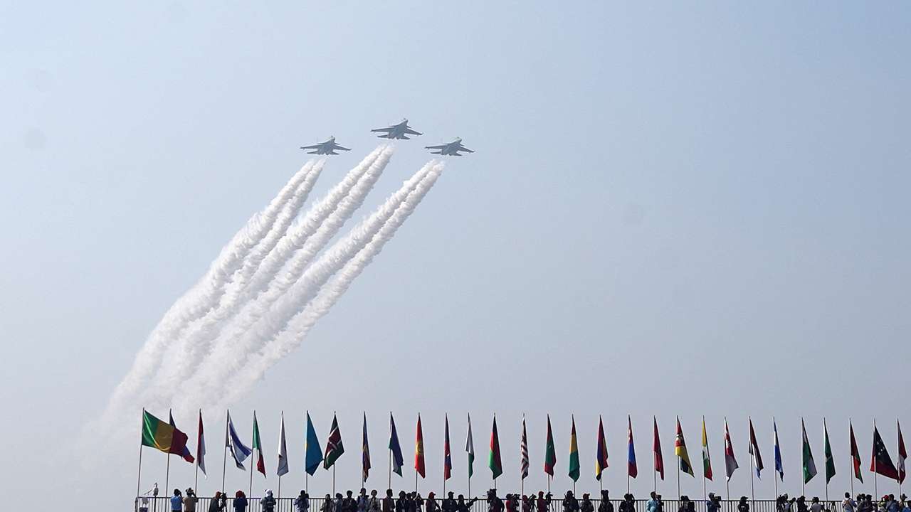 "Aero India 2025" air show at Yelahanka air base in Bengaluru