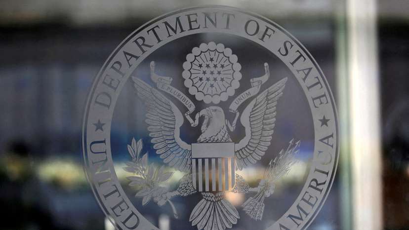 FILE PHOTO: The seal of the United States Department of State is seen in Washington