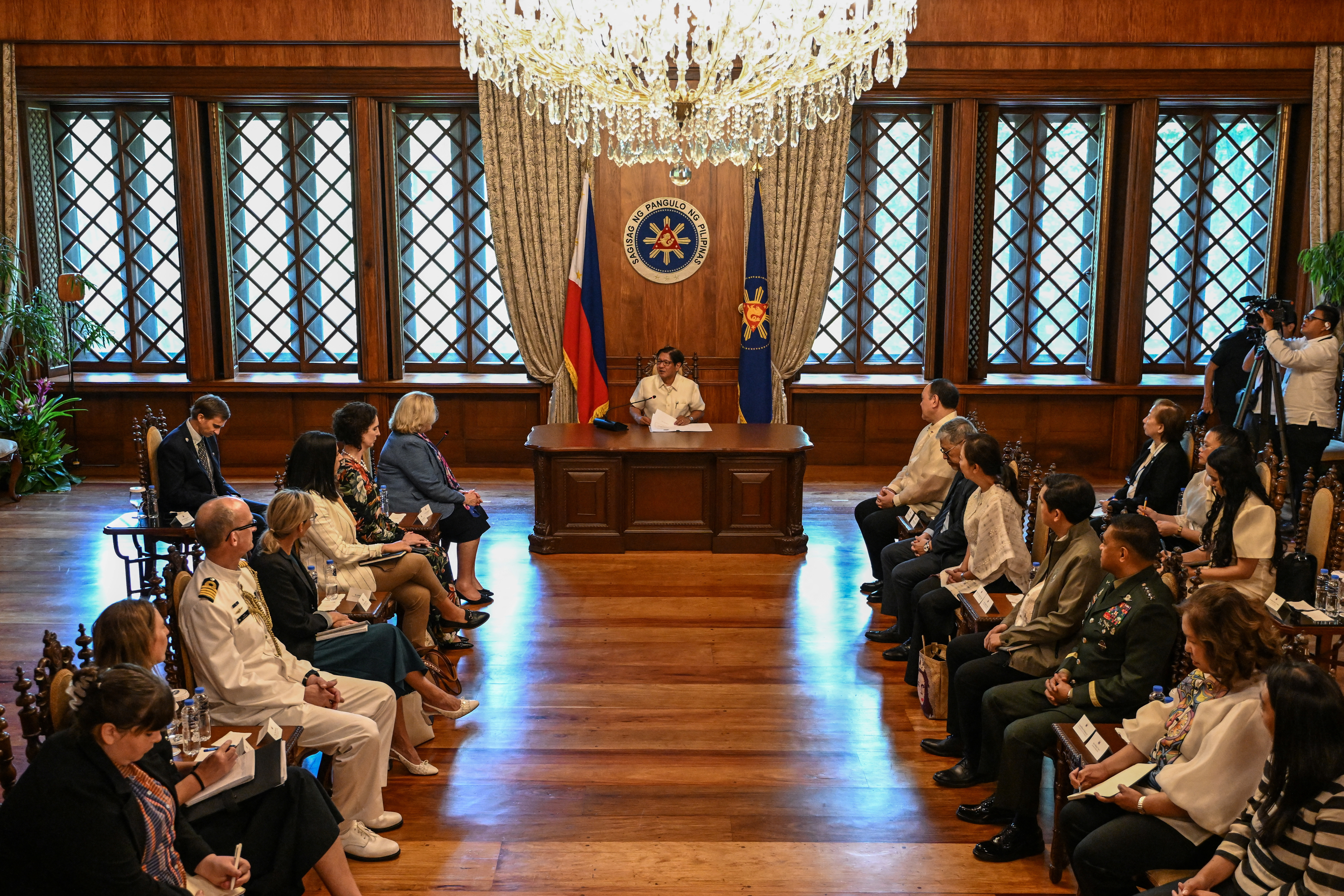 New Zealand Defense Minister Judith Collins meets with Philippine President Ferdinand Marcos Jr