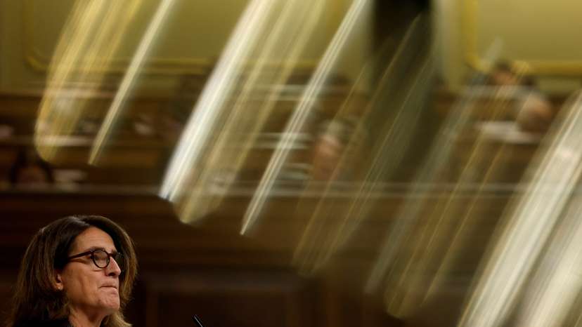 Third Deputy PM of Spain and Minister for Ecological Transition and Demographic Challenge Ribera addresses parliament on deadly floods in eastern Spain in Madrid