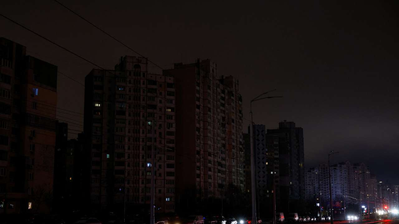 Power blackout in Kyiv