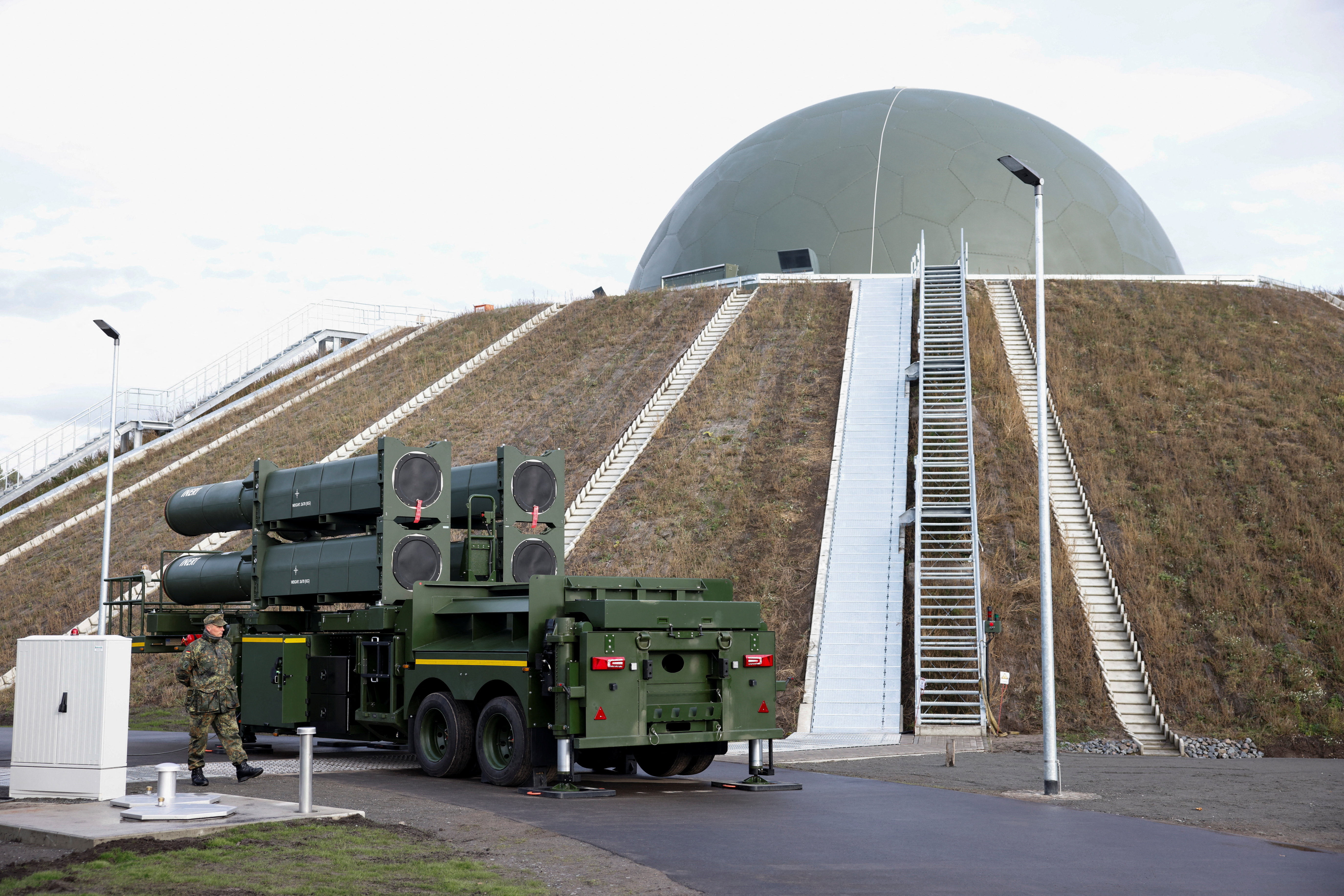 The German Air Force presents "Arrow Weapon System for Germany" in Schoenewalde