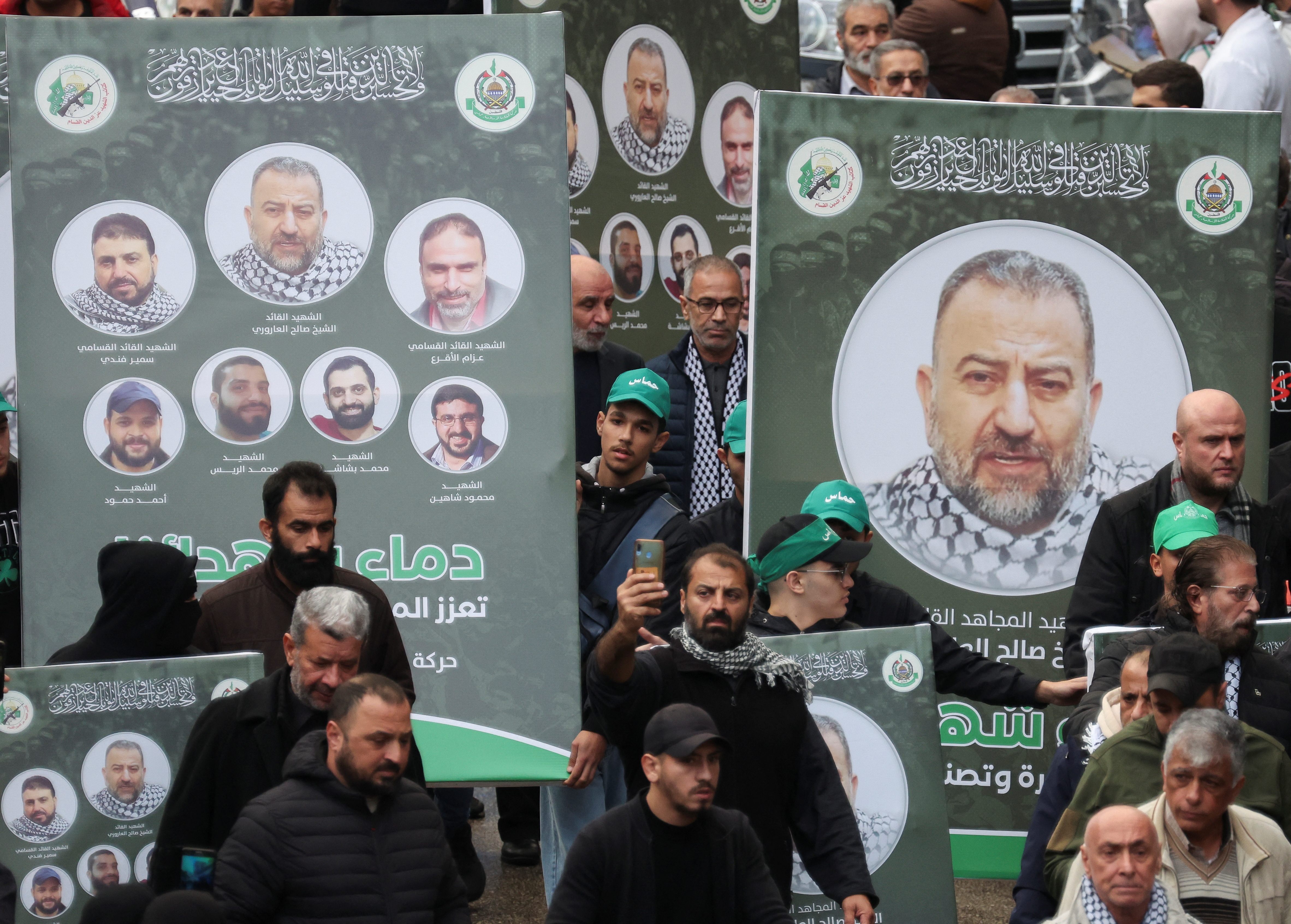 Funeral of deputy head of Hamas, Saleh al-Arouri, in Beirut