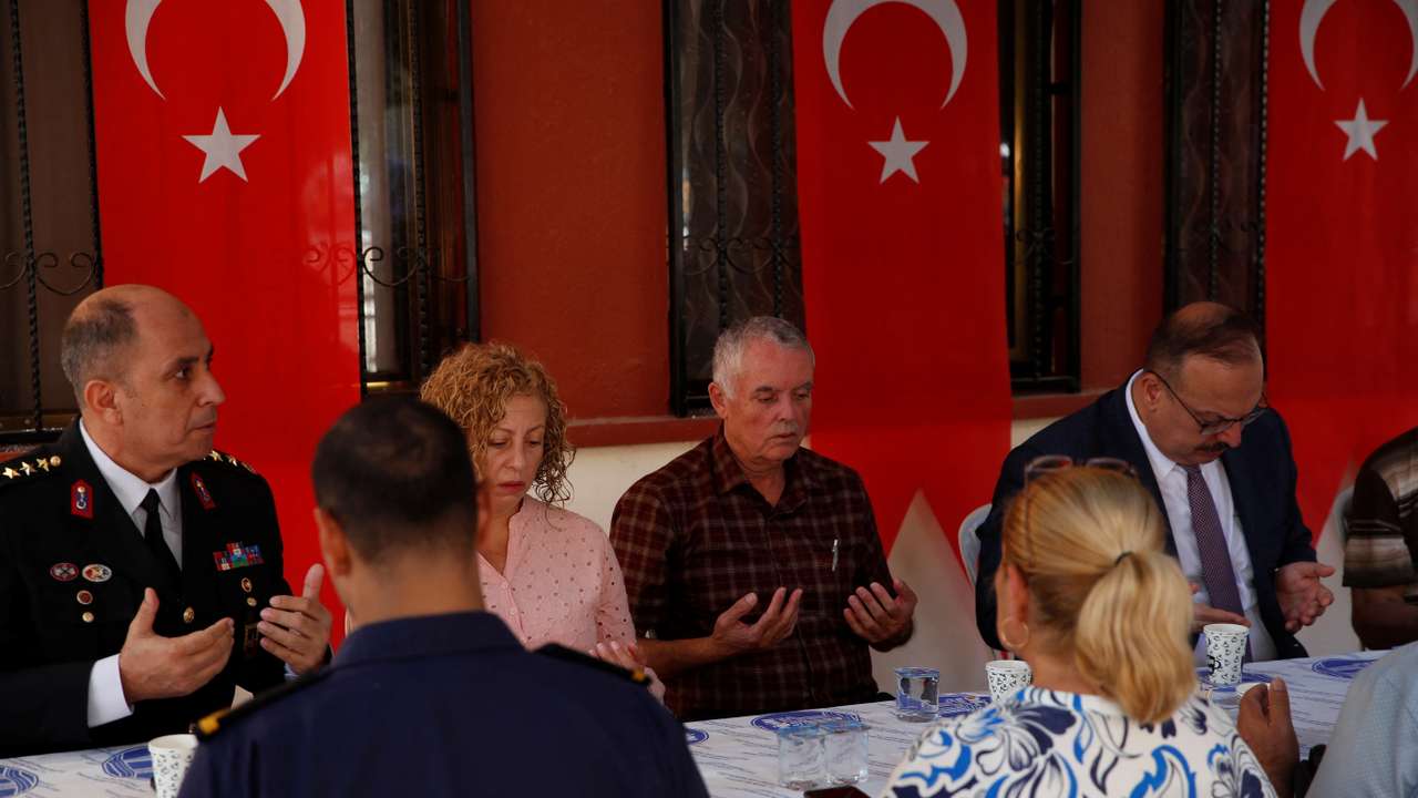 Parents of Turkish-American activist Aysenur Ezgi Eygi accept condolences at their family house in Didim