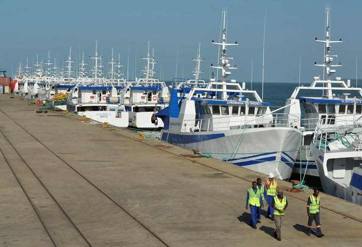 FILE PHOTO: The fishing fleet of Mozambique government-owned tuna fishing company EMATUM