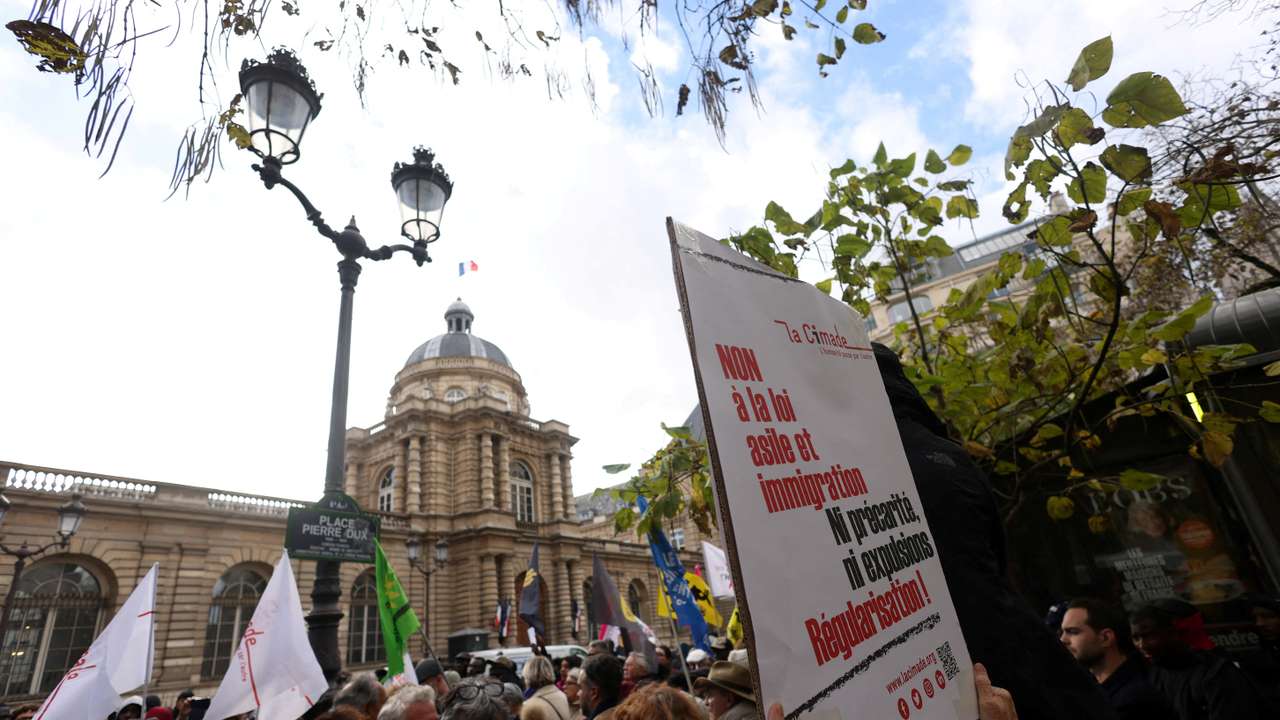 FILE PHOTO: Debate on immigration law starts at the French Senate in Paris