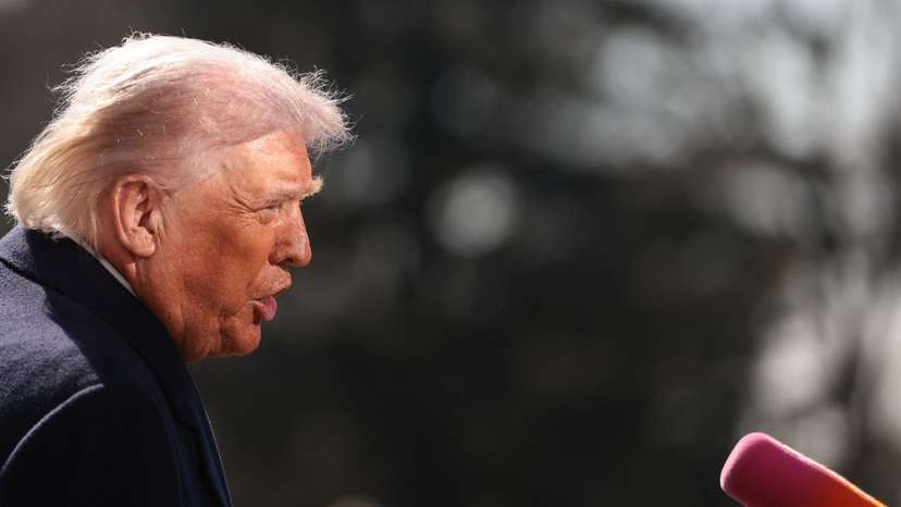 U.S. President Trump departs the White House in Washington, D.C.